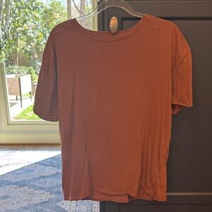 Free People oversized brown t shirt x small